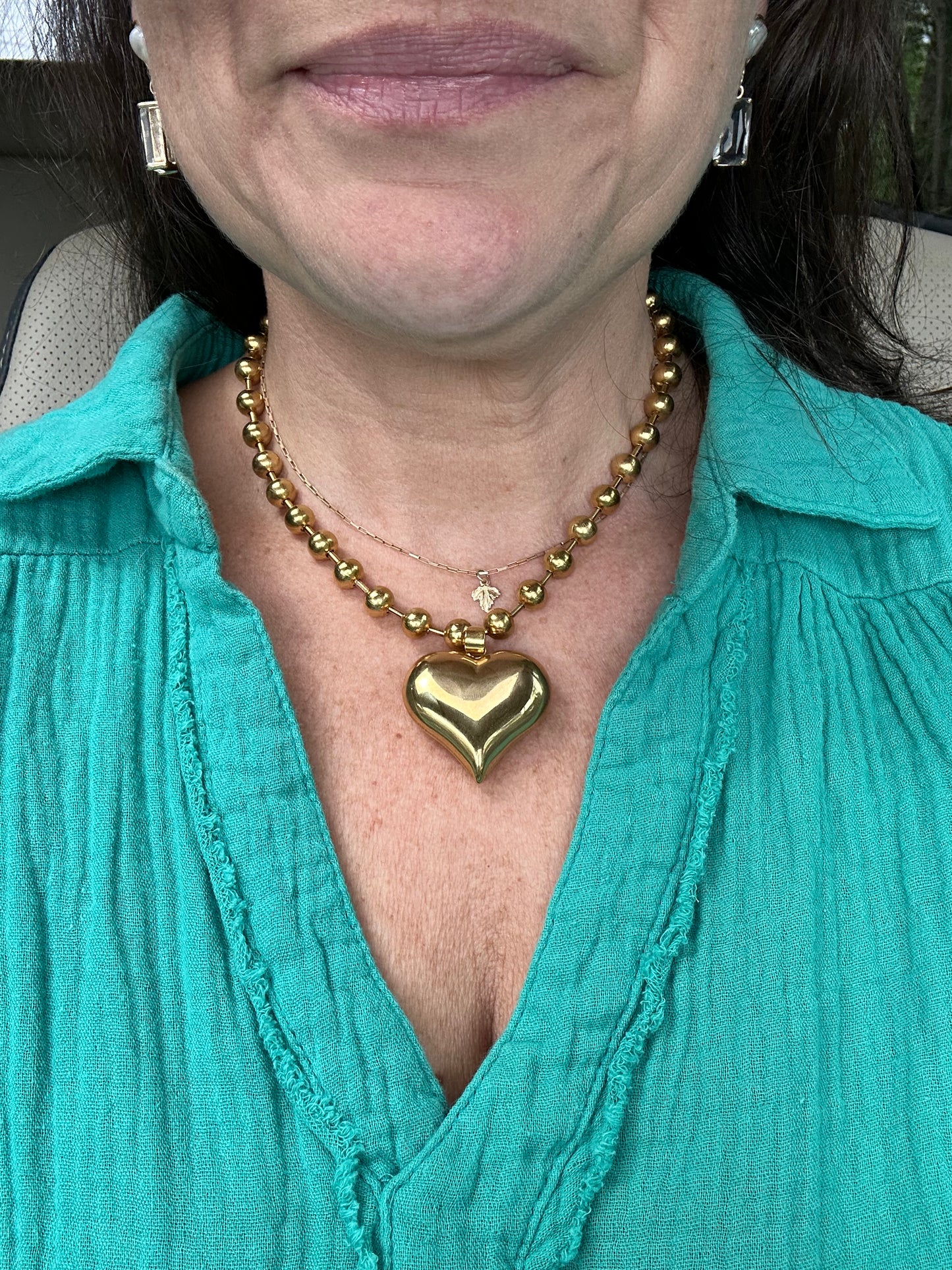 Aperol Heart Necklace