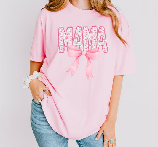 Mama-pink bow floral