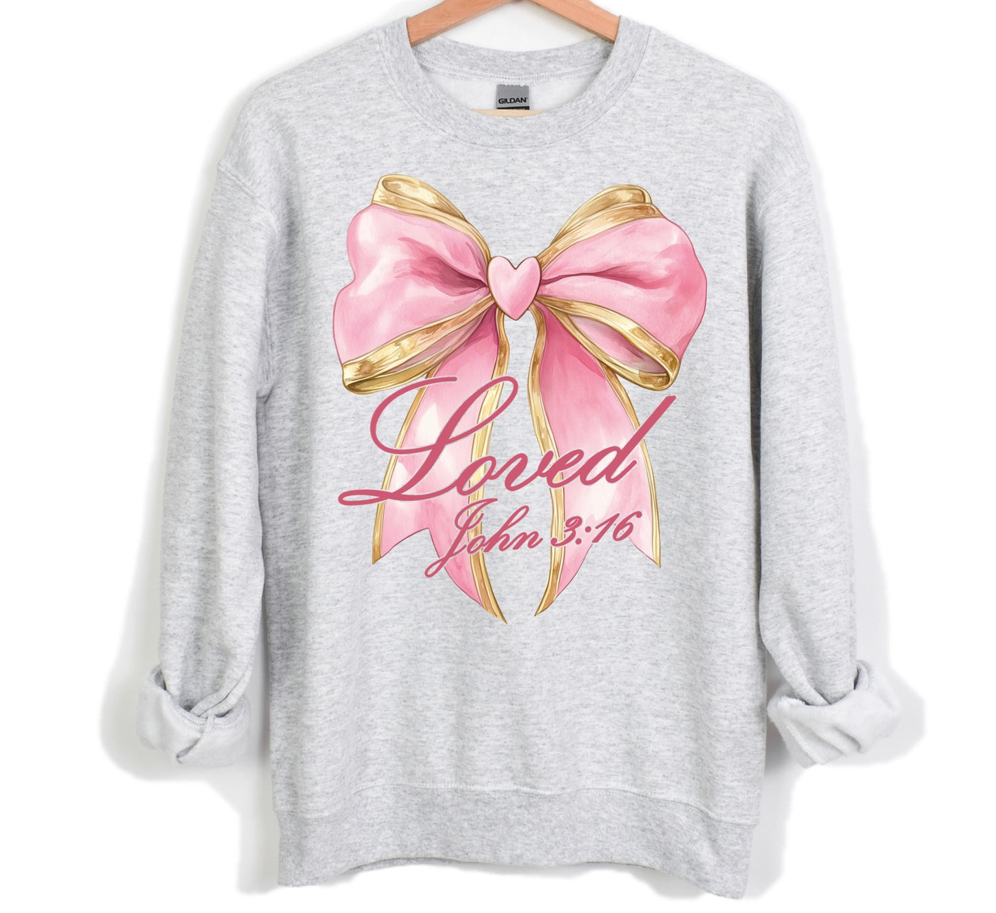 “Loved” Big Bow Sweatshirt