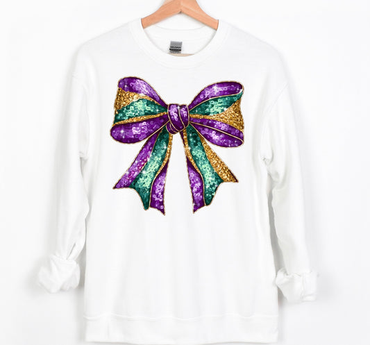 Mardi Bow Tails Sweatshirt