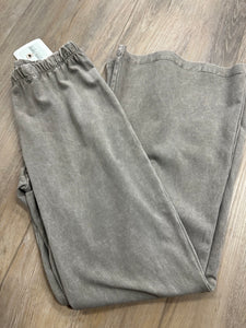“Angie” Crop Flare Mineral Wash Pants