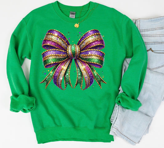 Mardi Bow Loops Sweatshirt