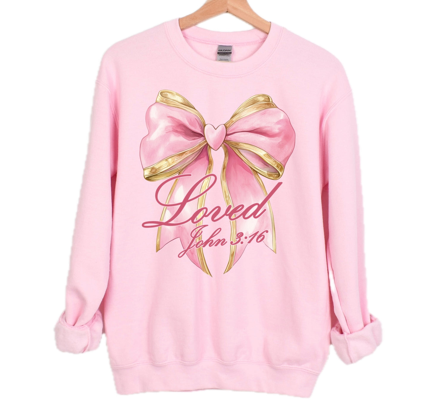 “Loved” Big Bow Sweatshirt