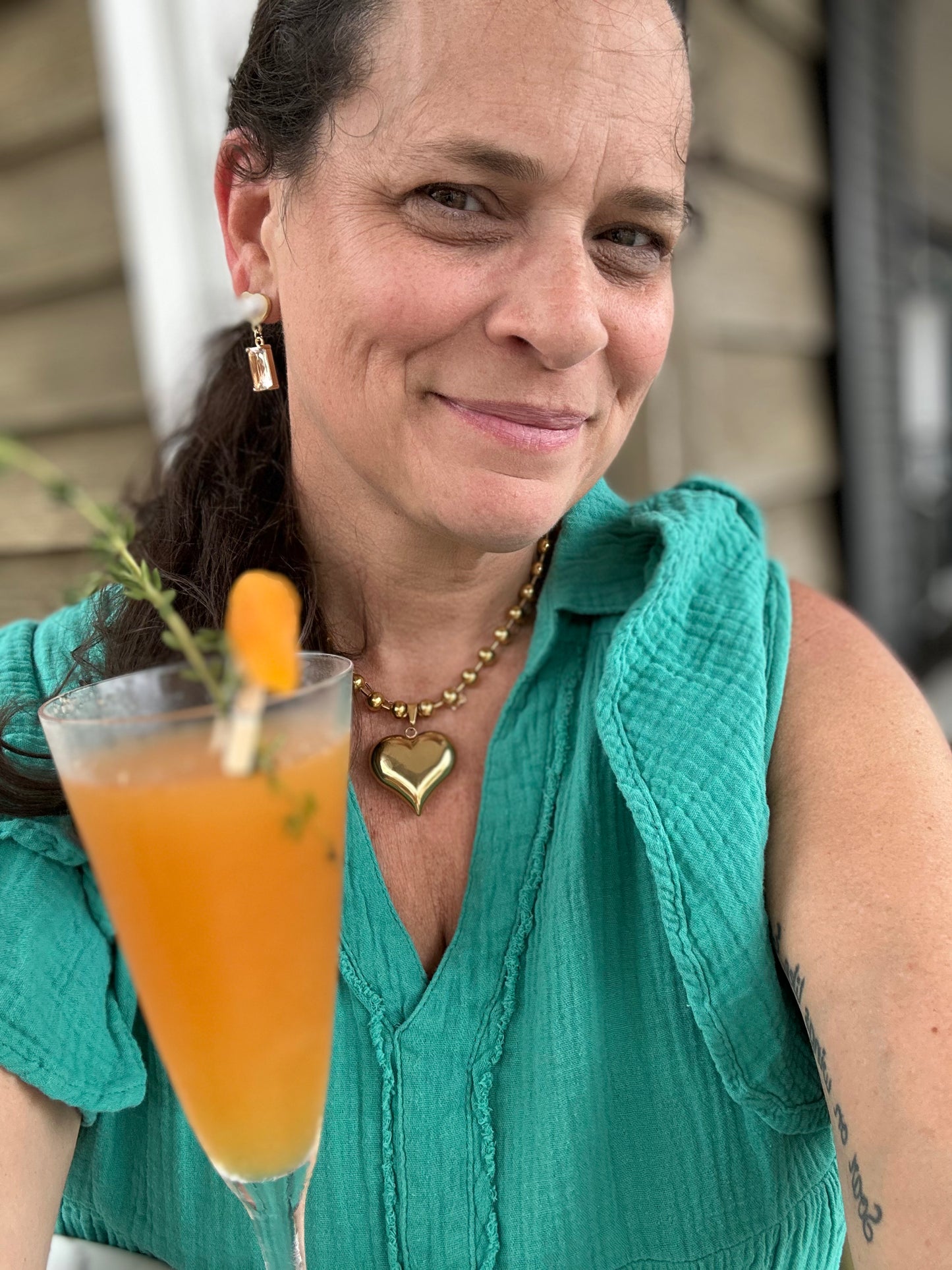 Aperol Heart Necklace