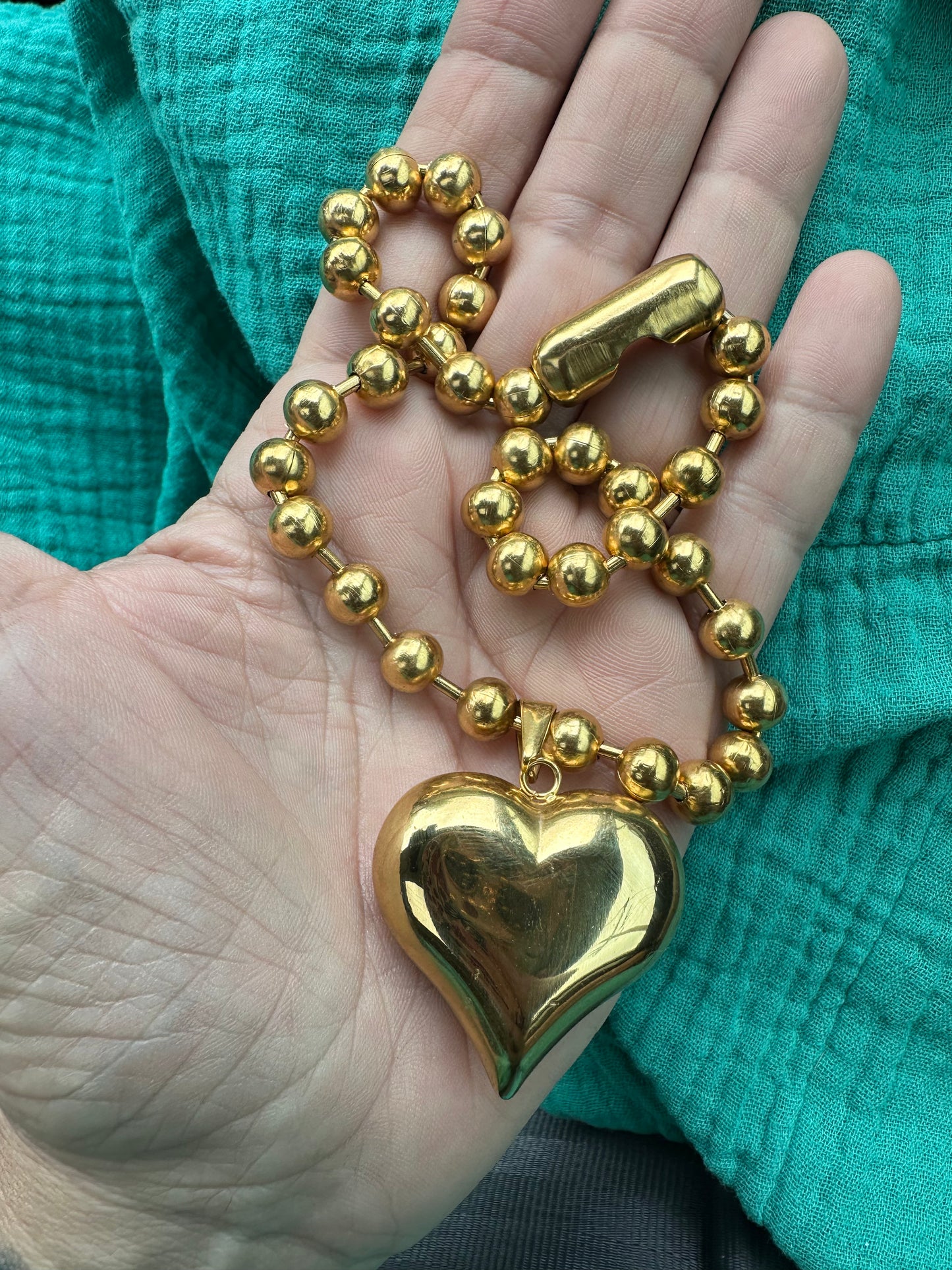 Aperol Heart Necklace