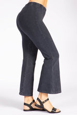 Load image into Gallery viewer, “Angie” Crop Flare Mineral Wash Pants

