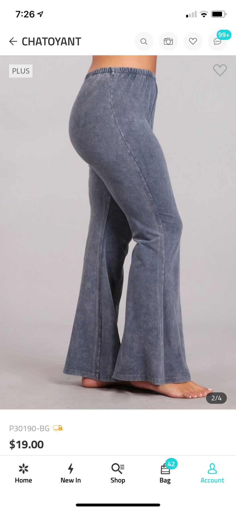 “Farrah” Flare Mineral Wash Pants (many colors)