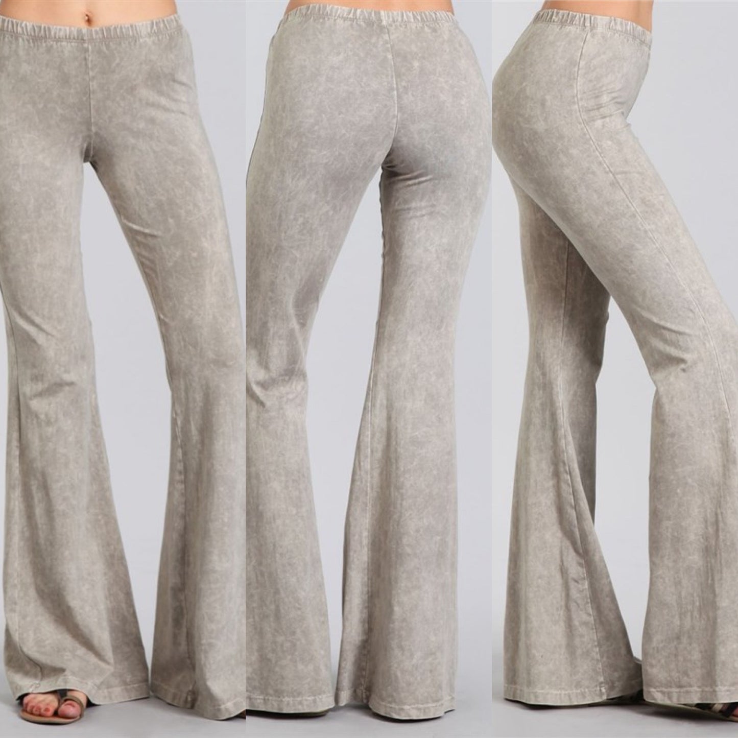 “Farrah” Flare Mineral Wash Pants (many colors)