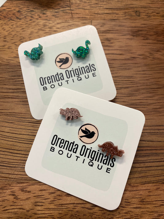 Dinosaur Stud Earrings