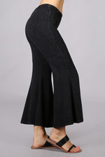 Load image into Gallery viewer, “Naomi” Crop Bell Flare Mineral Wash Pants
