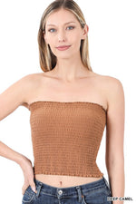 Load image into Gallery viewer, “Kyla” Ruched Tube Top
