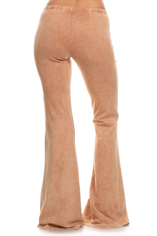 “Farrah” Flare Mineral Wash Pants (many colors)