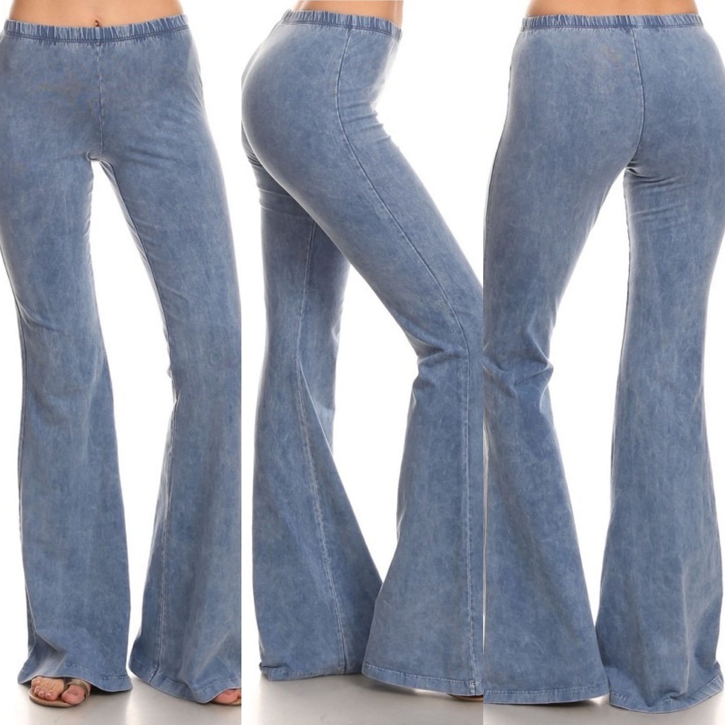 “Farrah” Flare Mineral Wash Pants (many colors)