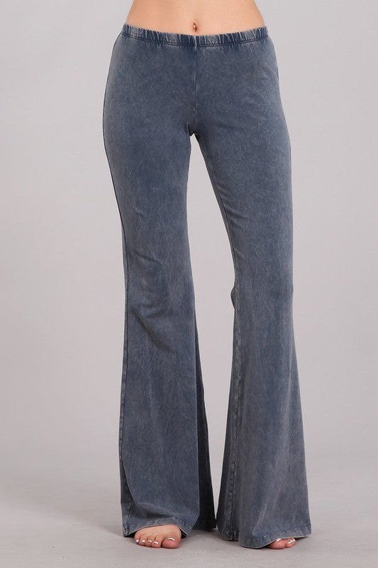 “Farrah” Flare Mineral Wash Pants (many colors)