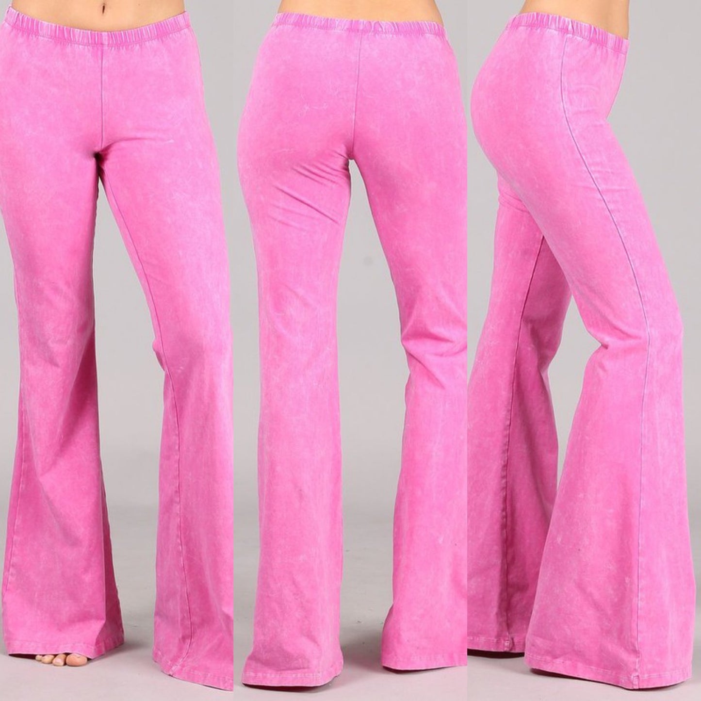 “Farrah” Flare Mineral Wash Pants (many colors)