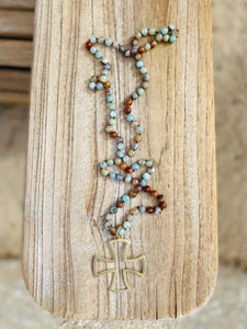 “Oasis” Long Necklace (many colors)