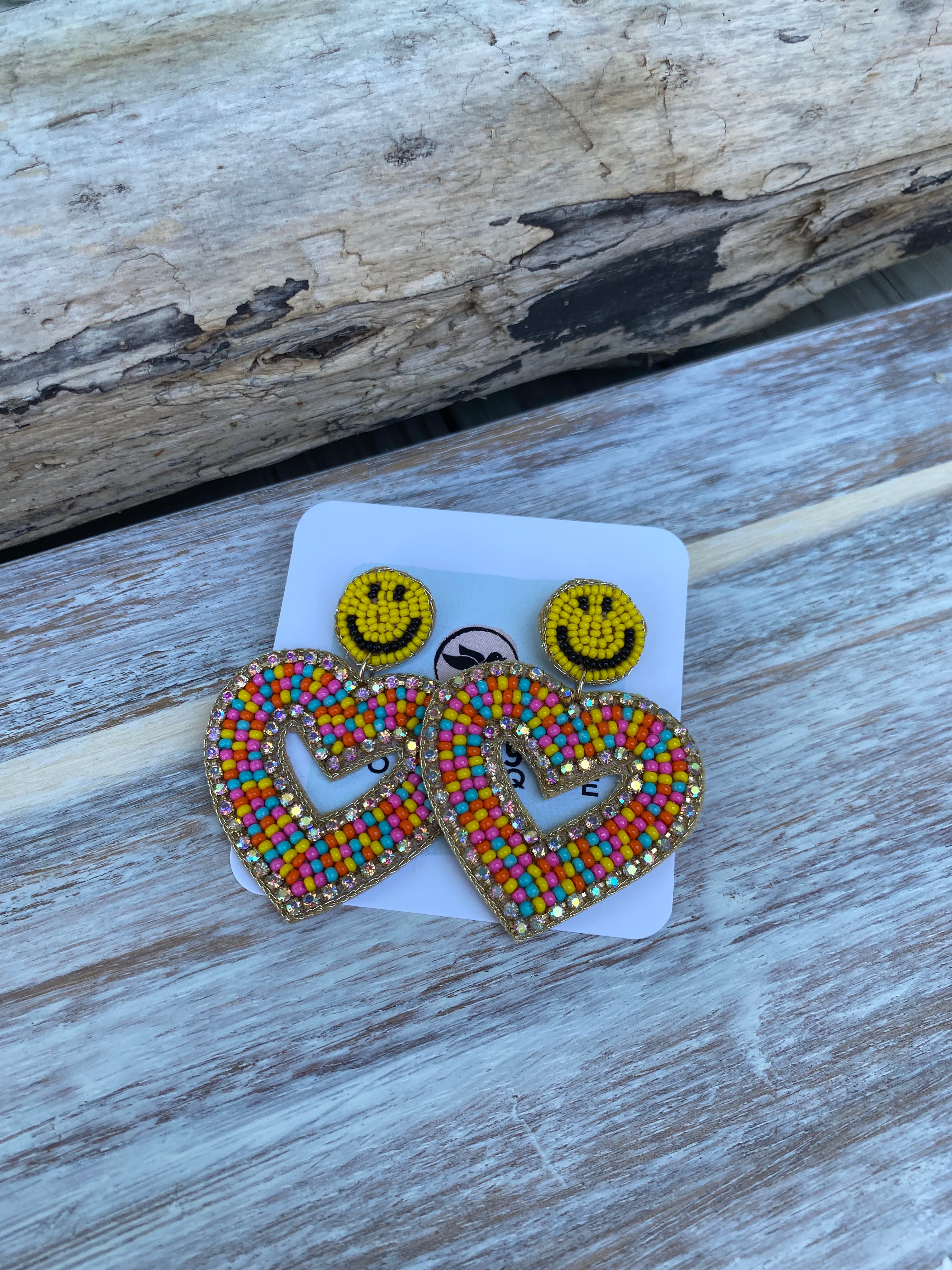 “Oh Happy Day” Seed Bead Earrings