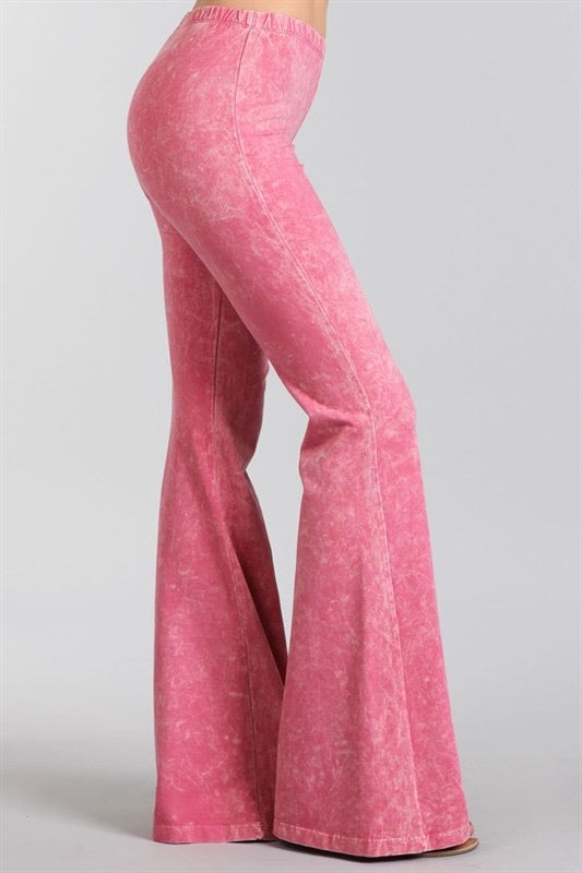 “Farrah” Flare Mineral Wash Pants (many colors)