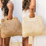 Load image into Gallery viewer, “Ease On Down” Straw Tote
