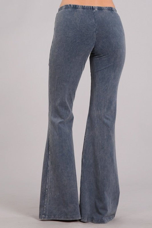 “Farrah” Flare Mineral Wash Pants (many colors)