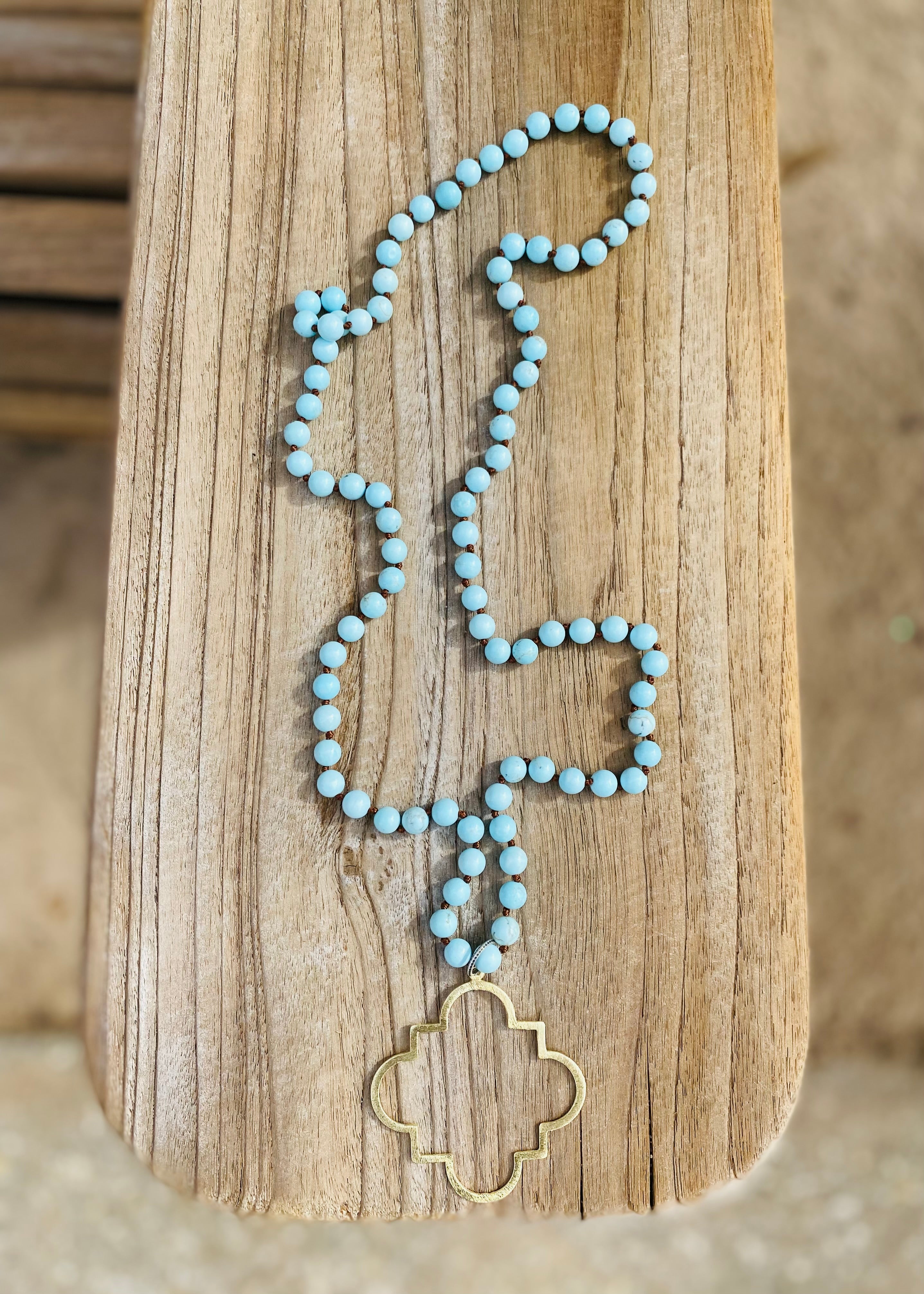 “Oasis” Long Necklace (many colors)