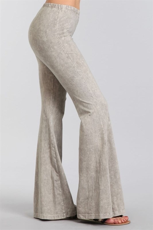 “Farrah” Flare Mineral Wash Pants (many colors)