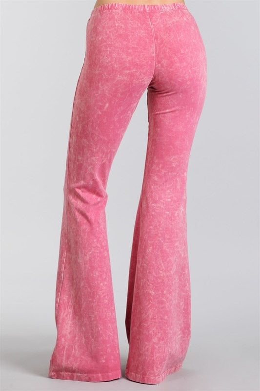 “Farrah” Flare Mineral Wash Pants (many colors)