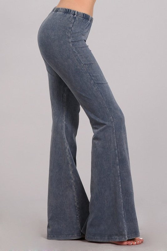 “Farrah” Flare Mineral Wash Pants (many colors)