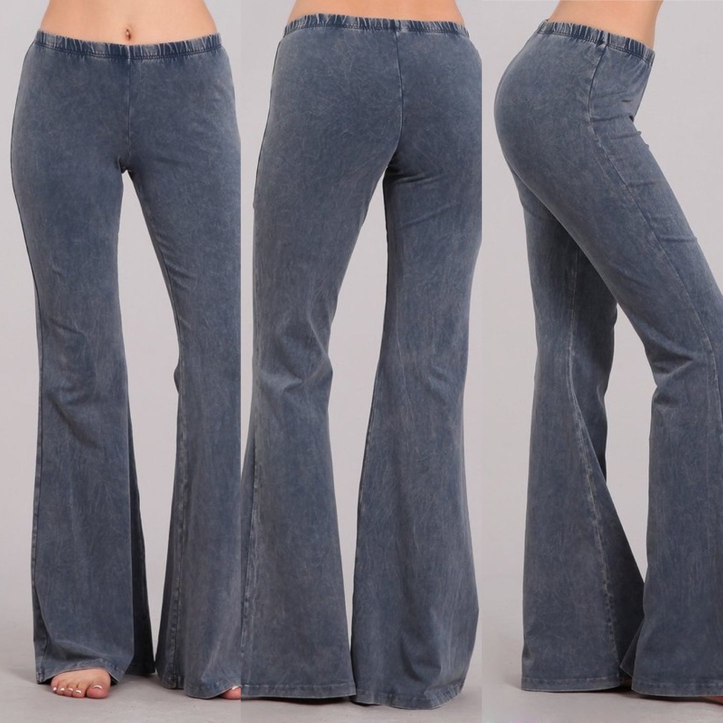 “Farrah” Flare Mineral Wash Pants (many colors)