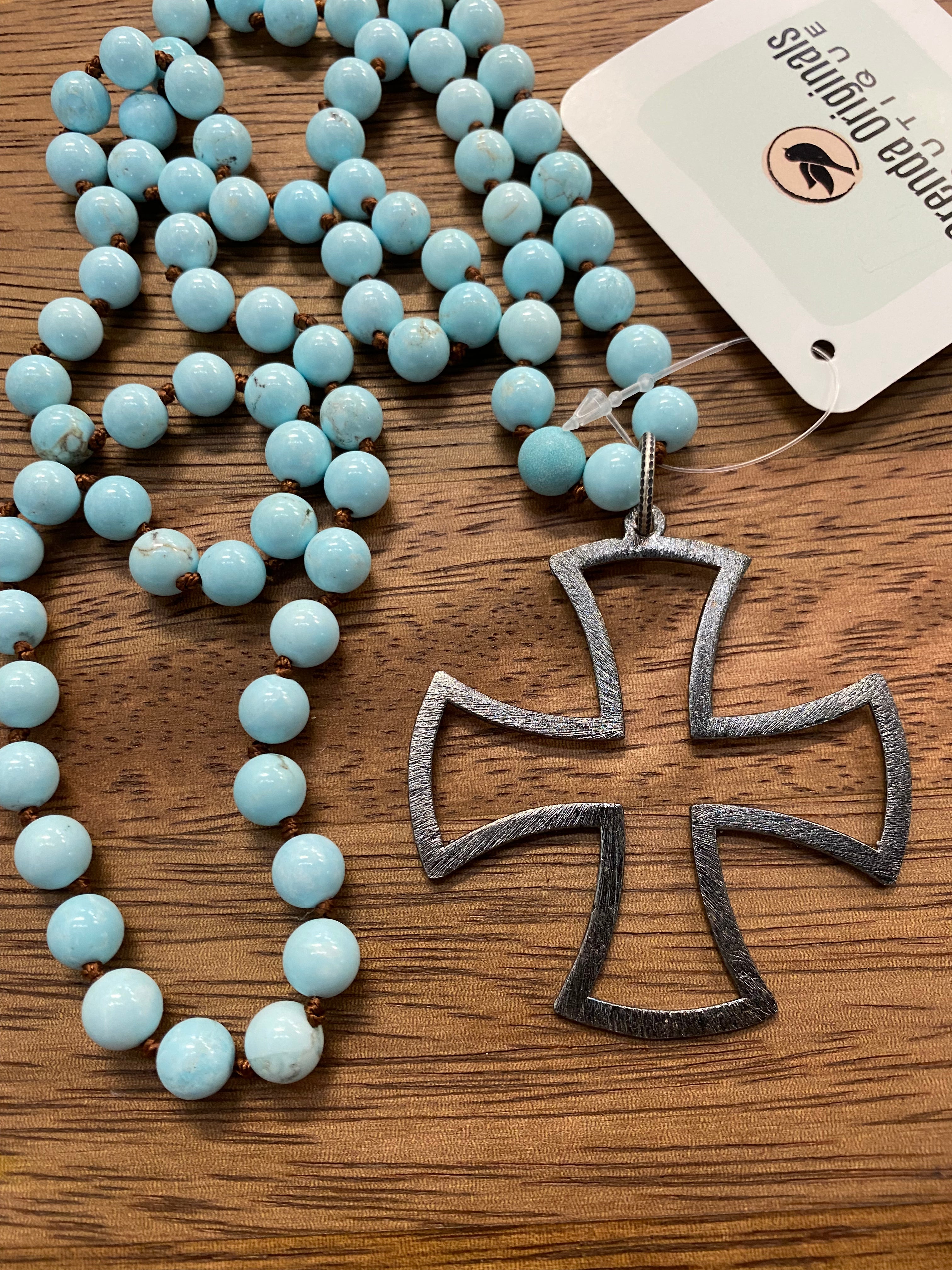 “Oasis” Long Necklace (many colors)