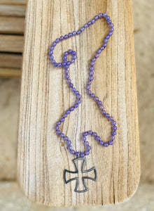 “Oasis” Long Necklace (many colors)