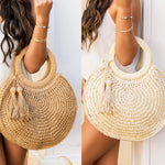 Load image into Gallery viewer, “Take Me With You” Straw Tote
