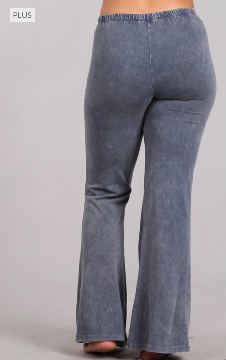 “Farrah” Flare Mineral Wash Pants (many colors)