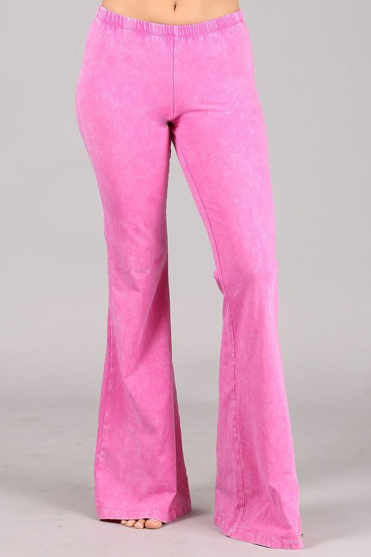 “Farrah” Flare Mineral Wash Pants (many colors)