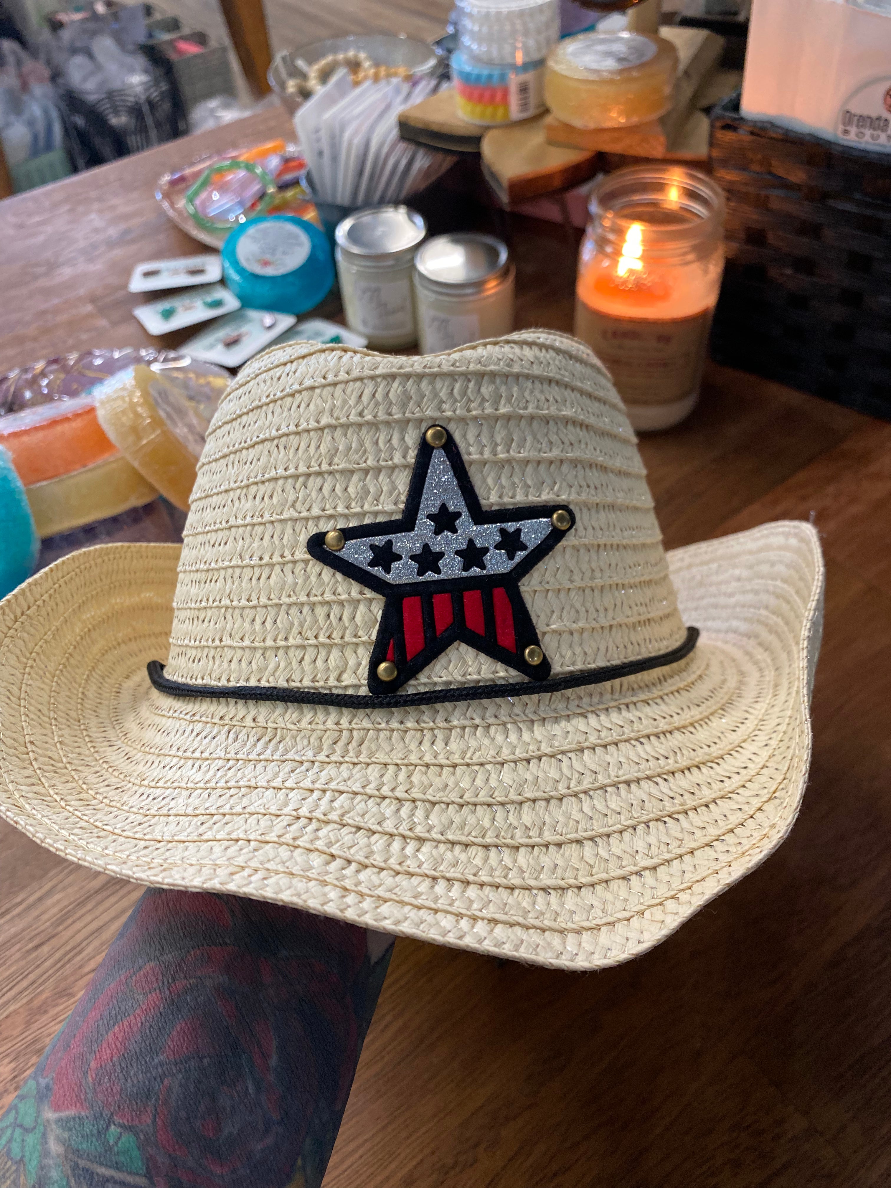 Straw Hat with Star