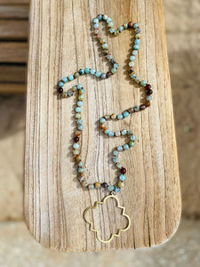 “Oasis” Long Necklace (many colors)