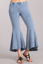 Load image into Gallery viewer, “Cassidy” Hi-Lo Crop-Bell-Flare Pants
