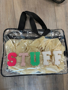 Clear Bags with Letters