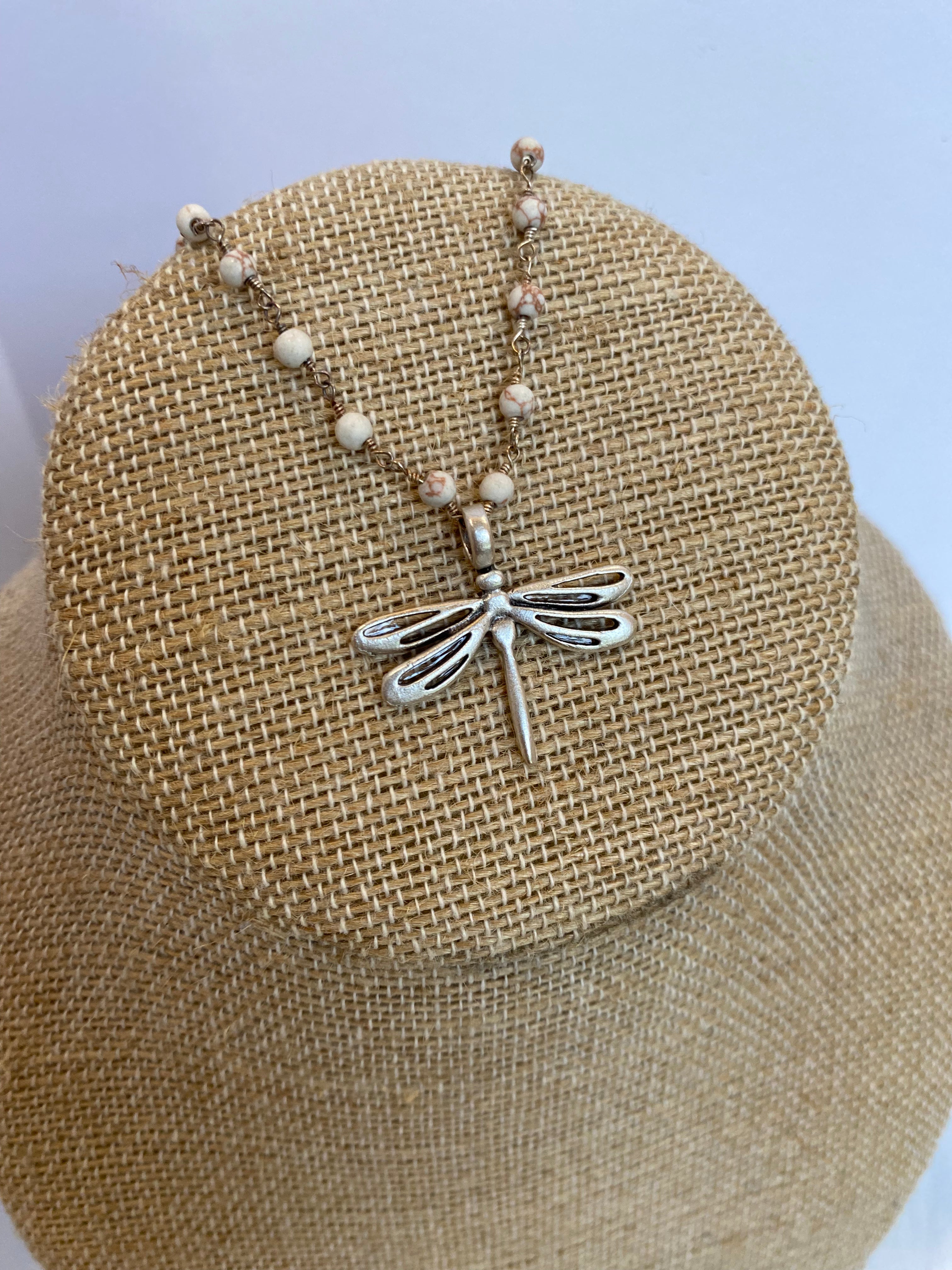 Matte Dragonfly Necklace