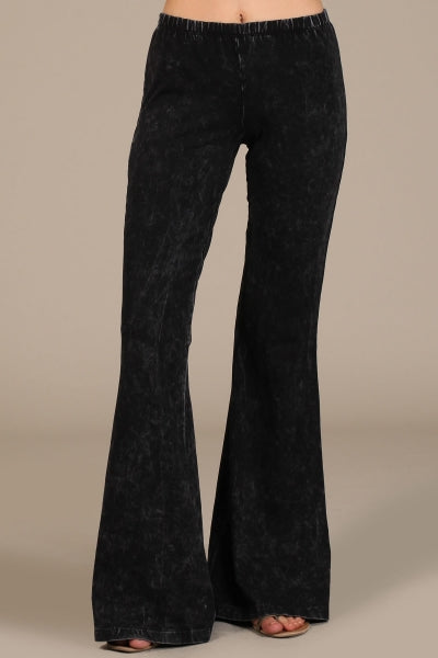 “Farrah” Flare Mineral Wash Pants (many colors)