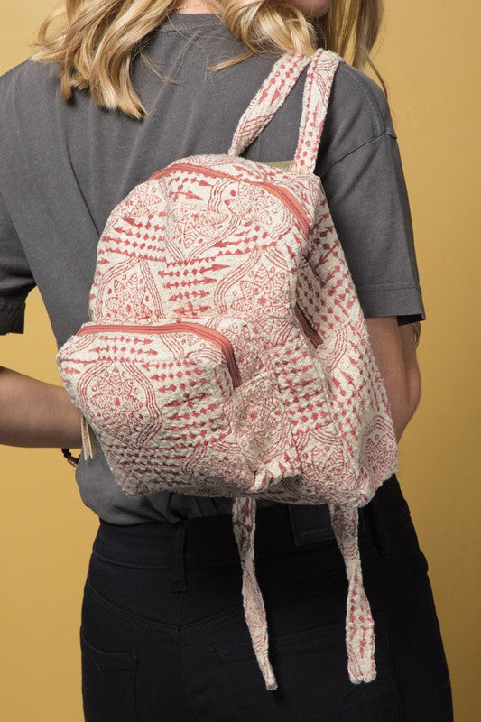 “Valerie” Mini Tapestry Backpack
