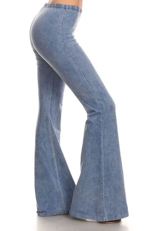 “Farrah” Flare Mineral Wash Pants (many colors)