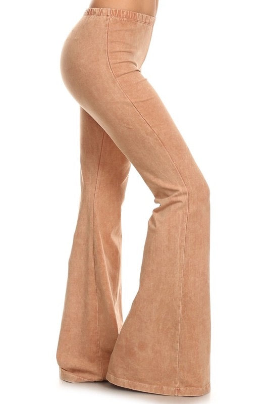 “Farrah” Flare Mineral Wash Pants (many colors)