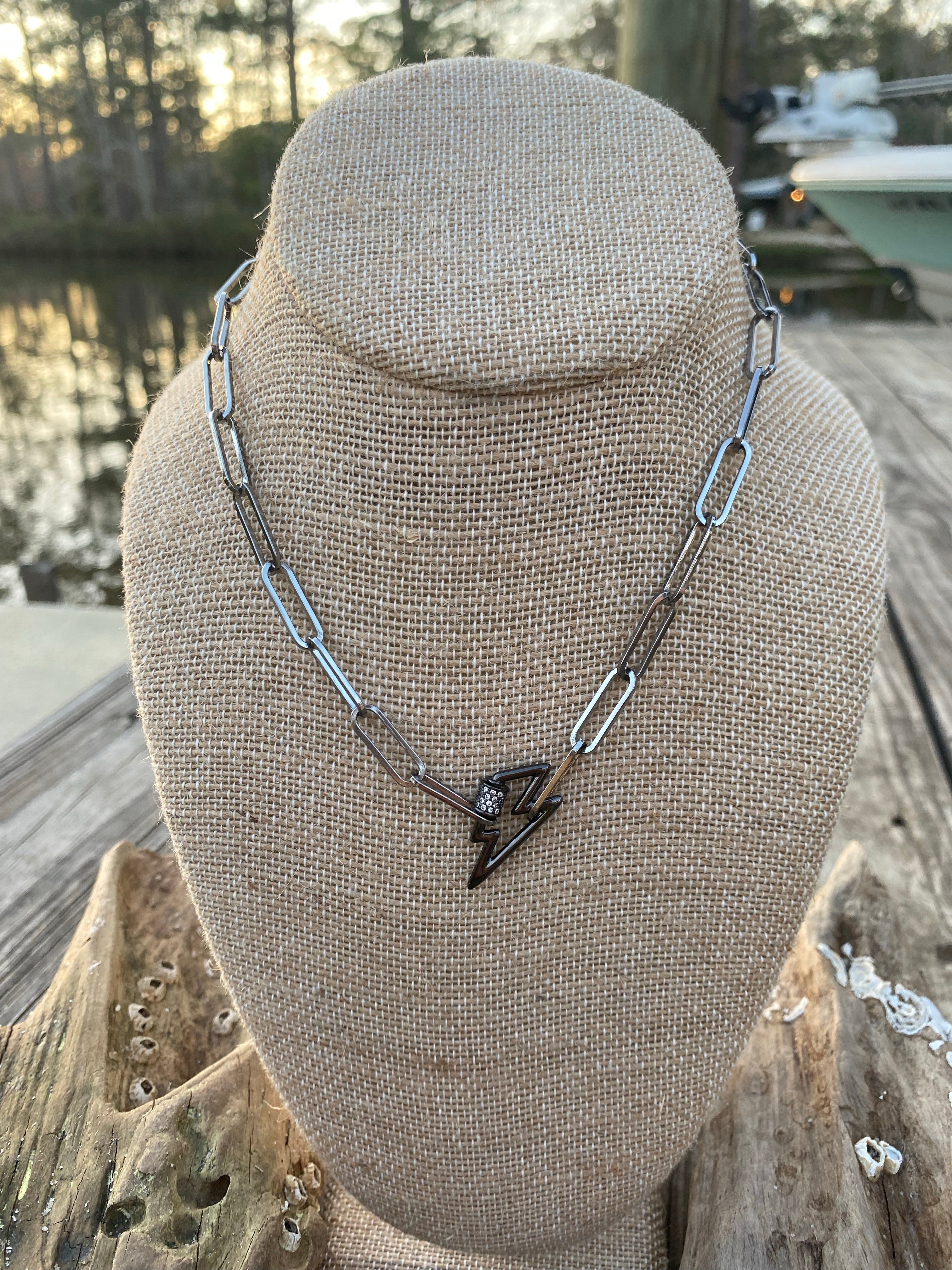 “Bolt” Carabiner Necklace