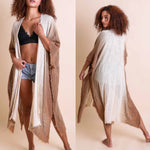 Load image into Gallery viewer, “Take a Vacay” Cover Up Kimono (2 colors)

