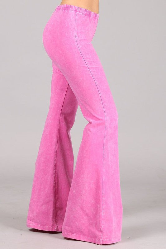 “Farrah” Flare Mineral Wash Pants (many colors)