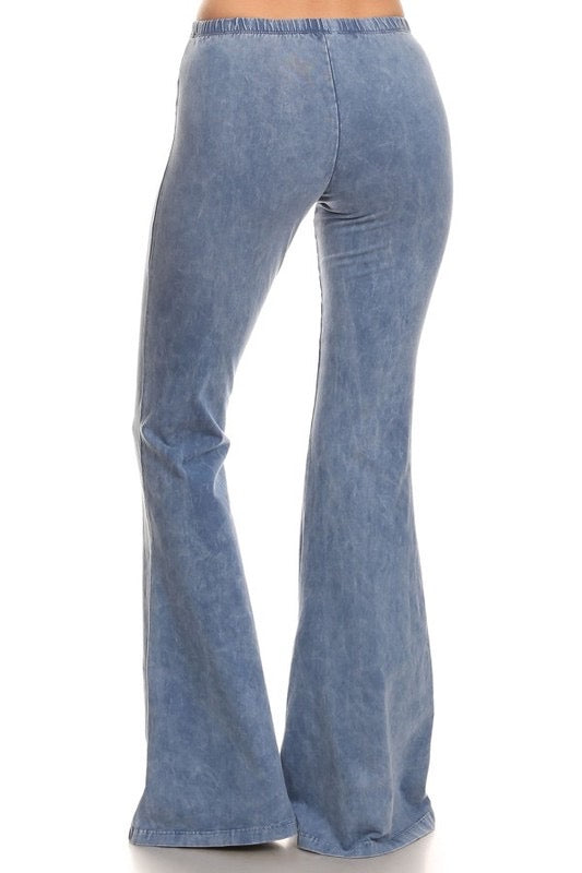 “Farrah” Flare Mineral Wash Pants (many colors)