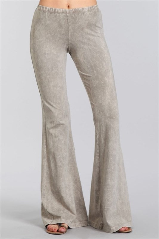 “Farrah” Flare Mineral Wash Pants (many colors)