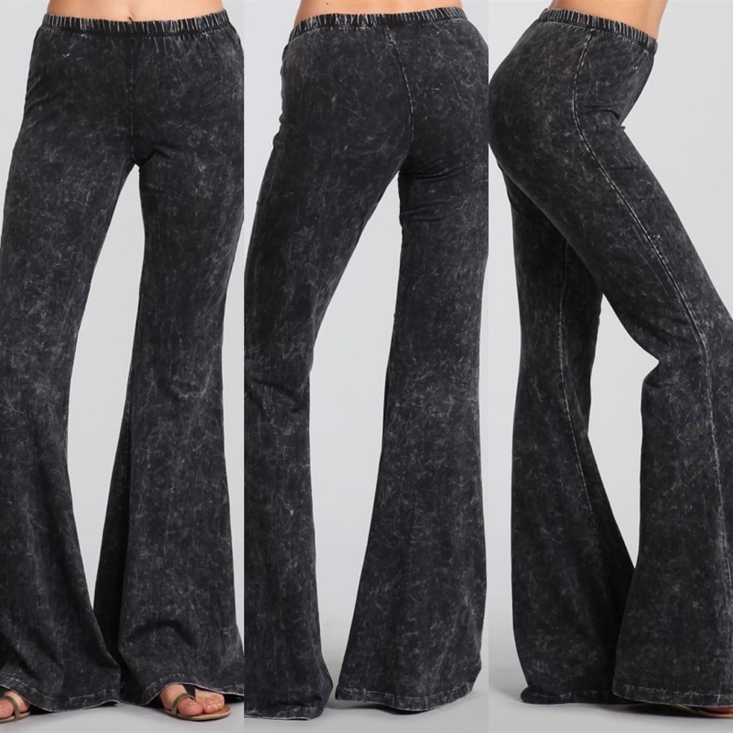 “Farrah” Flare Mineral Wash Pants (many colors)