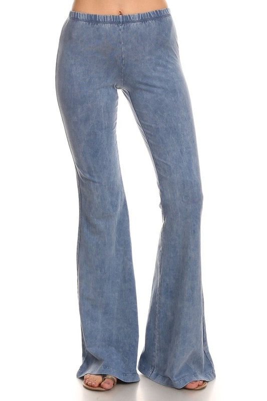 “Farrah” Flare Mineral Wash Pants (many colors)